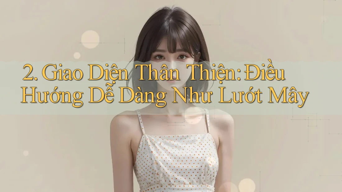 2. Giao Diện Thân Thiện: Điều Hướng Dễ Dàng Như Lướt Mây