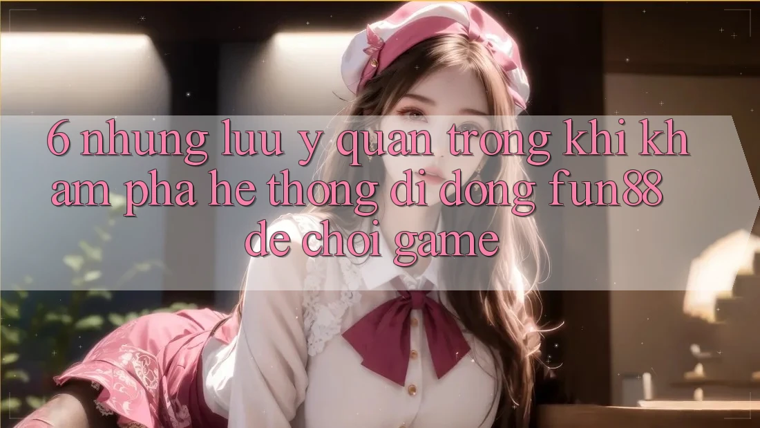 6. Những Lưu Ý Quan Trọng Khi Khám phá Hệ thống di động Fun88 Để Chơi Game