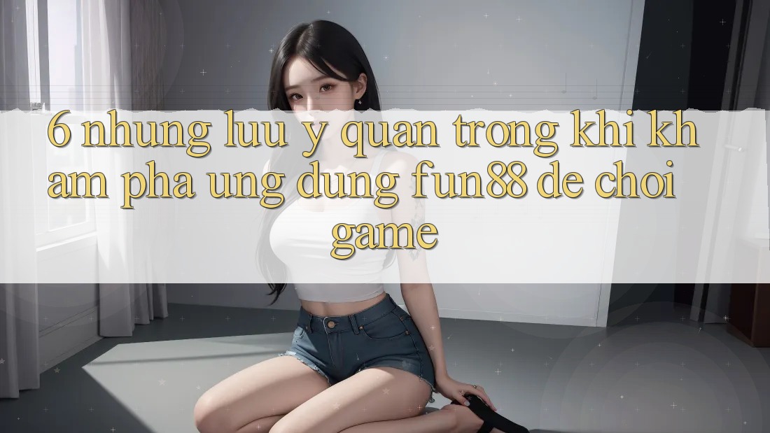 6. Những Lưu Ý Quan Trọng Khi Khám phá Ứng dụng Fun88 Để Chơi Game