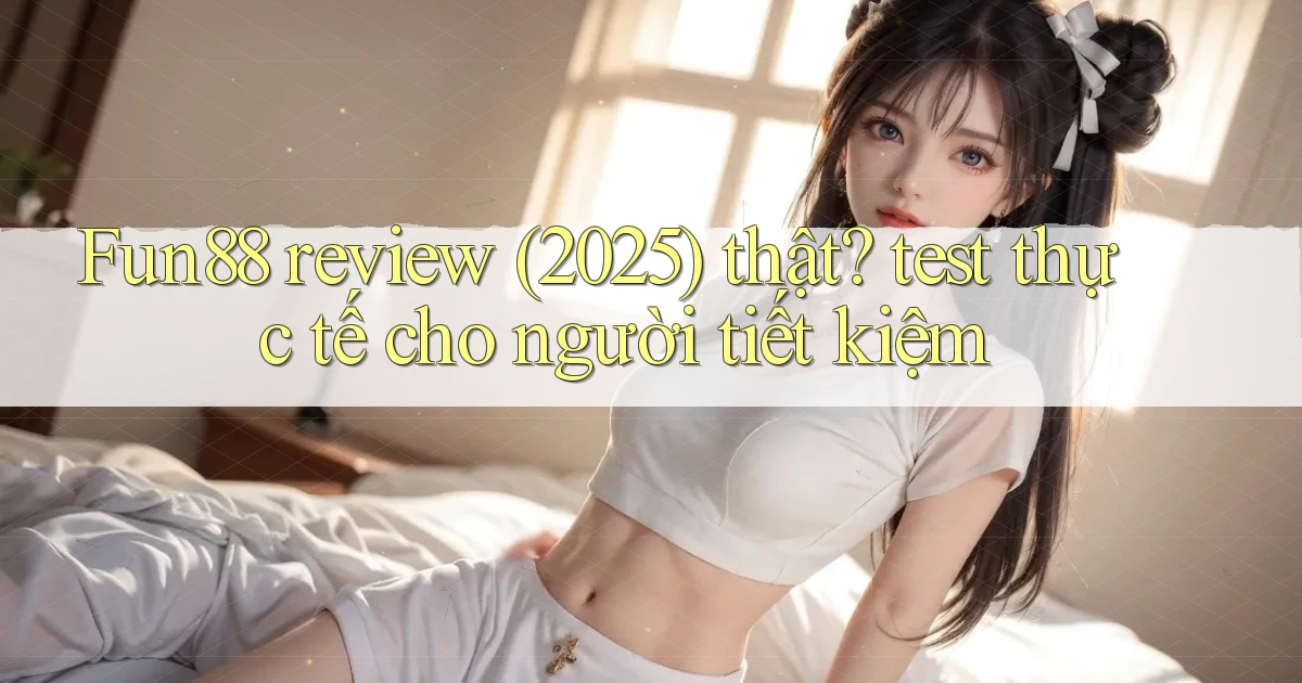 Fun88 review (2025) thật test thực tế cho người tiết kiệm