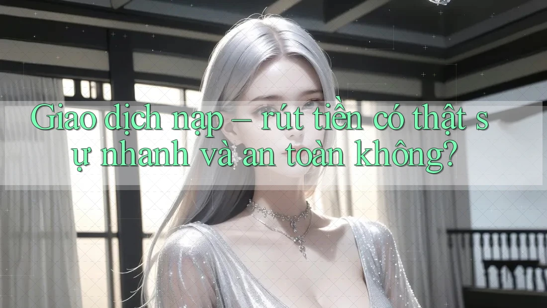 Giao dịch nạp – rút tiền có thật sự nhanh và an toàn không?