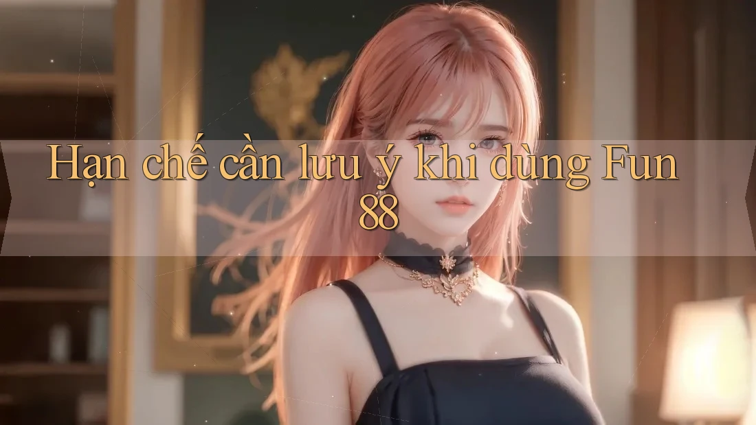 Hạn chế cần lưu ý khi dùng fun88