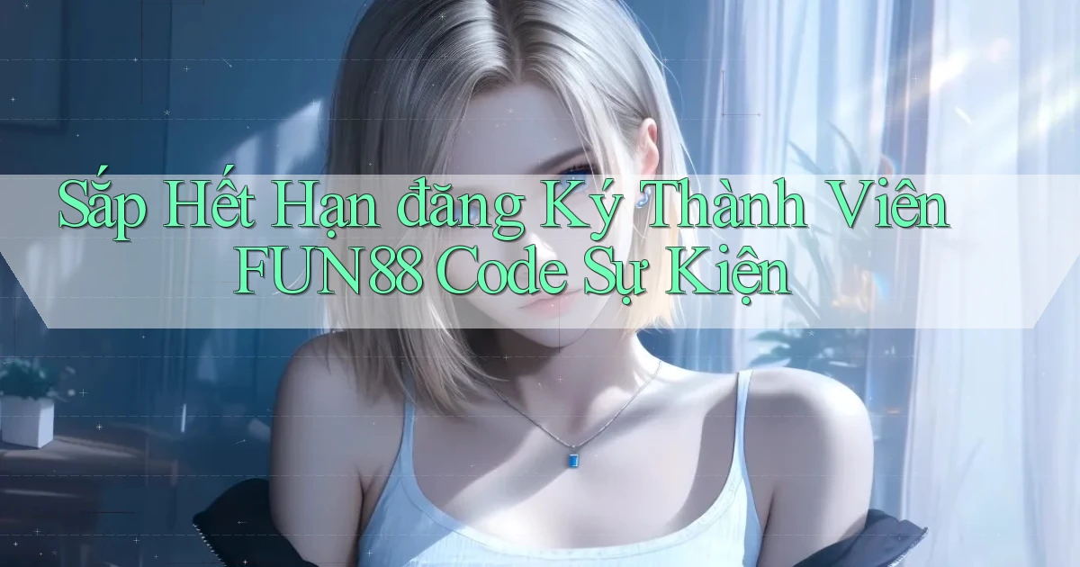 sắp hết hạn đăng ký thành viên fun88 code sự kiện