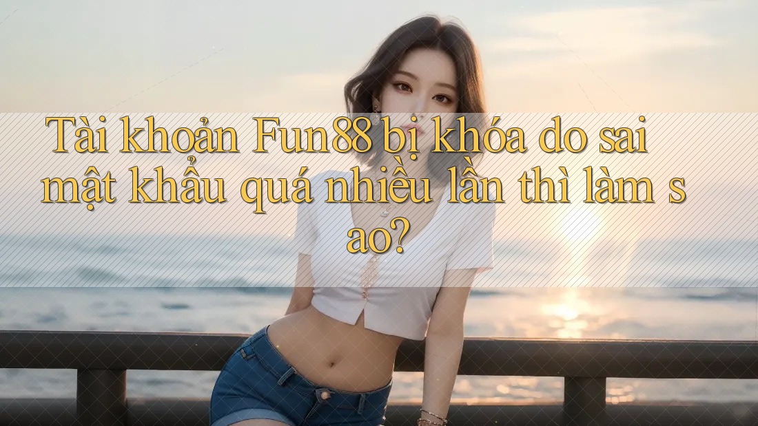Tài khoản Fun88 bị khóa do sai mật khẩu quá nhiều lần thì làm sao?
