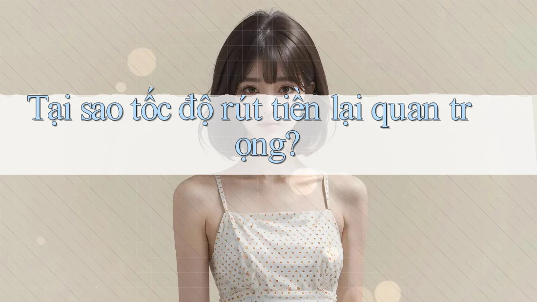 Tại Sao Tốc Độ Rút Tiền Lại Quan Trọng?